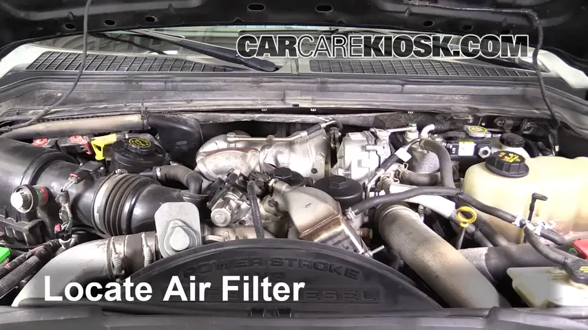 2010 Ford F-250 Super Duty XLT 6.4L V8 Turbo Diesel Standard Cab Pickup Filtre à air (moteur)